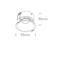 18W LED įleidžiamas šviestuvas, baltas, 3000/3500/4000K, 10118DX/W/V