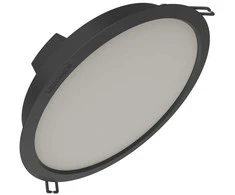 Ledvance 18W LED įleidžiama panelė DOWNLIGHT IP44 GEN2, juoda, 4000K, 100°