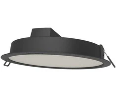 Ledvance 18W LED įleidžiama panelė DOWNLIGHT IP44 GEN2, juoda, 4000K, 100°
