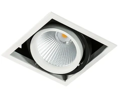 Netlighting 18W LED įleidžiamas šviestuvas VERTICO SINGLE, baltos/juodos sp., 4000K