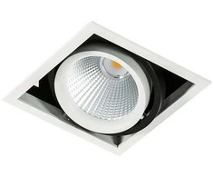 Netlighting 18W LED įleidžiamas šviestuvas VERTICO SINGLE, baltos/juodos sp., 4000K