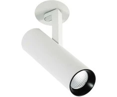18W LED įleidžiamo montavimo šviestuvas BOCCA, baltos/juodos sp., 4000K