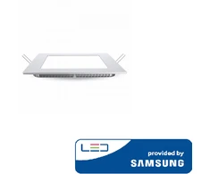18W LED įmontuojama panelė PREMIUM, SAMSUNG LED chip, kvadratinė, 6400K