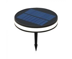 V-tac 1,8W LED įsmeigiamas lauko šviestuvas su saulės baterija, juodas, 3000K, IP54