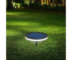 V-tac 1,8W LED įsmeigiamas lauko šviestuvas su saulės baterija, juodas, 3000K, IP54