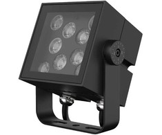 18W LED lauko šviestuvas - prožektorius FLOODLIGHT SQUARE, juodas, 3000K, 10°, IP66