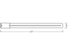 Ledvance 18W LED lemputė DULUX, 2G11, baltos matinės sp., 3000K