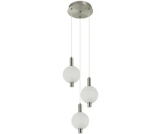 18W LED pakabinamas šviestuvas LENTI, sidabro/baltos sp., 3000K