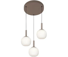 18W LED pakabinamas šviestuvas MONTES, rudos/baltos sp., 3000/4000/6000K
