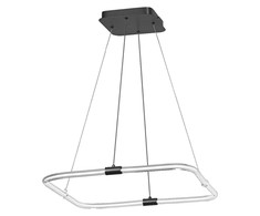 18W LED pakabinamas šviestuvas TETRAGON, tamsiai pilkas, 3000K, dimeriuojamas