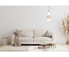 18W LED pakabinamas šviestuvas TORDI, smėlio/matinės baltos sp., 3000K