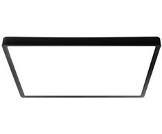 Lubinis šviestuvas Italux 18W LED paviršinė panelė BASTIA, juoda, 2800/4000/6000K