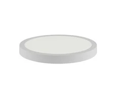 18W LED paviršinė panelė HOROZ, apvali, su maitinimo šaltiniu (3000K) šiltai balta