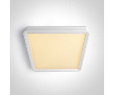 Lubinis šviestuvas 18W LED paviršinis šviestuvas, baltos sp., 2800/3300/4000K, 230x230mm, UGR19, 62020HU/W/V