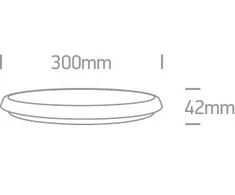 Bikuva.lt 18W LED plafonas, baltas, 3000K, 67368/W/W