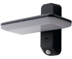 Sieninis šviestuvas 1,8W LED sieninis fasado šviestuvas su saulės baterija ir judesio davikliu ARGO, antracito sp., IP54