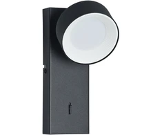 1,8W LED sieninis šviestuvas FONTEN, juodas, 4000K