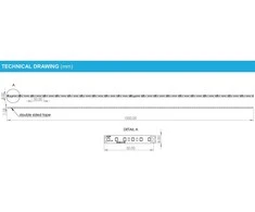18W/m LED juosta LUXSONN, 120 LED/m, 48V, 3000K, IP20