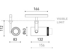 18W šviestuvas į magnetines sistemas PLUS 48V, 12°-51°, juodas, 2700K, DALI, su maitinimo šaltiniu