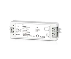 Bikuva.lt 192W 1 kanalo vienspalvių LED juostų valdiklis LUXSONN, 8A, PUSH-DIM, 5-36V