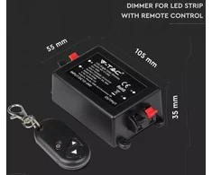 V-tac 192W LED juostų valdiklis, 1CH*8A, 12-24V