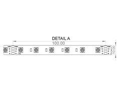 19,2W/m LED juosta LUXSONN, DC24, 60 LED/m, RGB, 5m ritė