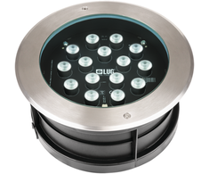 19W LED įleidžiamas lauko šviestuvas RUNA 4, juodu korpusu, 3000K, IP67