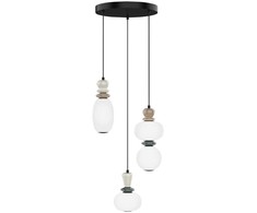 19W LED pakabinamas šviestuvas GEMMA, juodos/pilkos/rudos/baltos sp., 3000K, 4331000