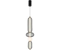Viokef 19W LED pakabinamas šviestuvas MARGOT, juodos/aukso sp., 3000K, 4311500