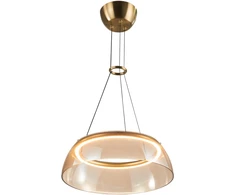 19W LED pakabinamas šviestuvas TORPE, aukso/gintaro sp., 3000K, dimeriuojamas