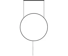Bikuva.lt 19W LED sieninis šviestuvas SHADOW, juodas, 3000K, 4250500
