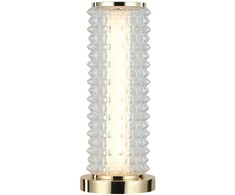 19W LED stalo šviestuvas IRMA, aukso sp./skaidrus, 3000K, 4294800