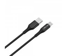 V-tac 1m type-c USB laidas, juodas