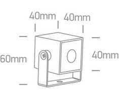 1W LED lauko šviestuvas, antracito sp., 3000K, 7052B/AN/W