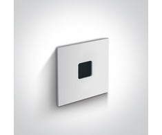 1W LED įleidžiamas sieninis šviestuvas, baltas, 3000K, 68004A/W/W