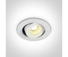 1W/3W LED įleidžiamas pakreipiamas šviestuvas, baltas, 3000K, 11103B/W/W