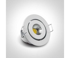1W/3W LED įleidžiamas pakreipiamas šviestuvas, baltas, 3000K, 11103B/W/W