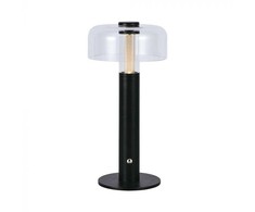 V-tac 1W LED įkraunamas stalinis šviestuvas, juodas, 3000K, dimeriuojamas