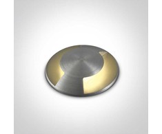 1W LED įleidžiamas į žemę šviestuvas, aliuminio sp., 3000K, 69042B/AL/W