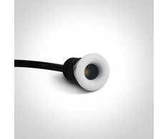 1W LED įleidžiamas šviestuvas, baltas, mėlyna šviesos sp., 10101L/W/BL