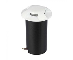 V-tac 1W LED įmontuojamas grindinio šviestuvas, baltas, 3000K, IP67