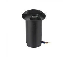 V-tac 1W LED įmontuojamas grindinio šviestuvas, juodas, 6400K, IP67