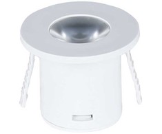 1W LED įmontuojamas spintelės šviestuvas, baltas, 3000K