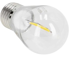 1W LED lemputė ST45, E27, skaidri, 2700K, 220°
