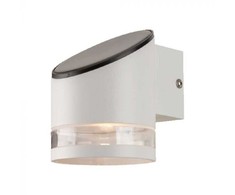 V-tac 1W LED sieninis lauko šviestuvas su saulės baterija, baltas, 3000K, IP54