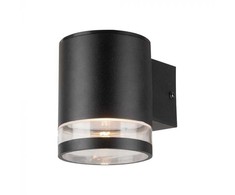 V-tac 1W LED sieninis lauko šviestuvas su saulės baterija, juodas, 3000K, IP54