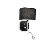 Sieninis šviestuvas Ideal Lux 1W wall lamp with 2 lights HOLIDAY, 3000K, juodas