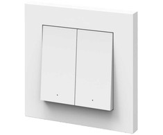 2 pozicijų sieninis šviestuvų valdymo pultas SMART+ WIFI, baltas