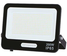 200W LED prožektorius, juodas, 6000K