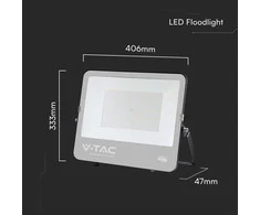 V-tac 200W LED prožektorius, juodas, 6500K, CREE LED chip